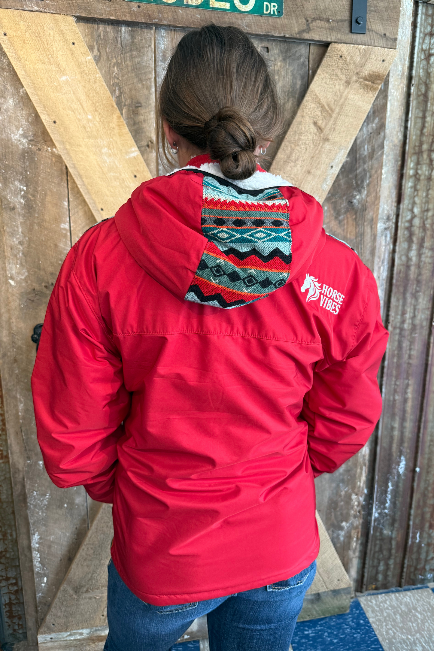 Manteau West unisexe rouge 2