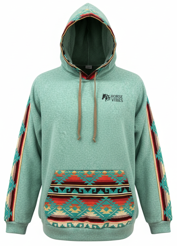 Polar West avec capuche turquoise 17