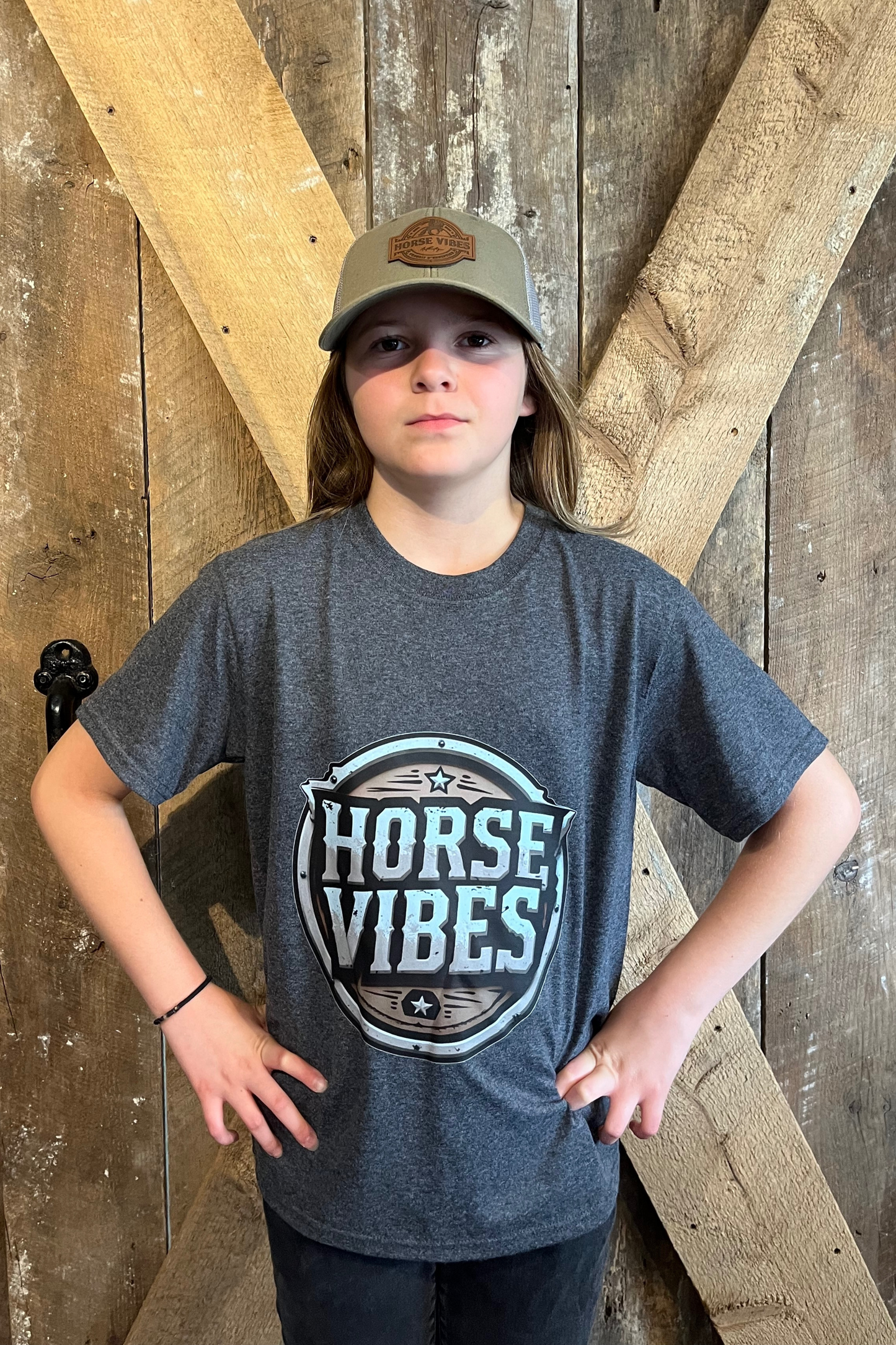 Black short-sleeved t-shirt (child)