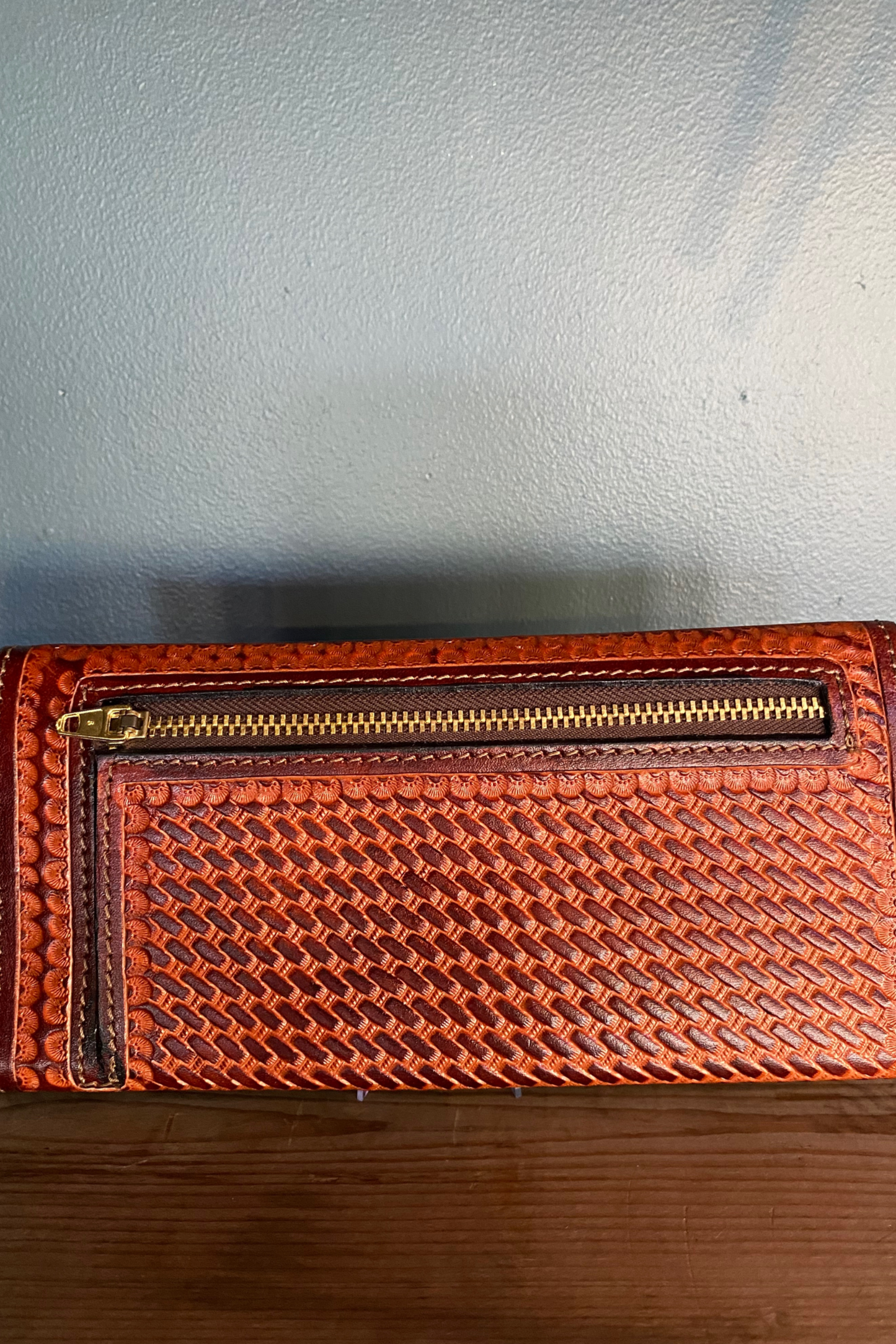 Red shoulder bag