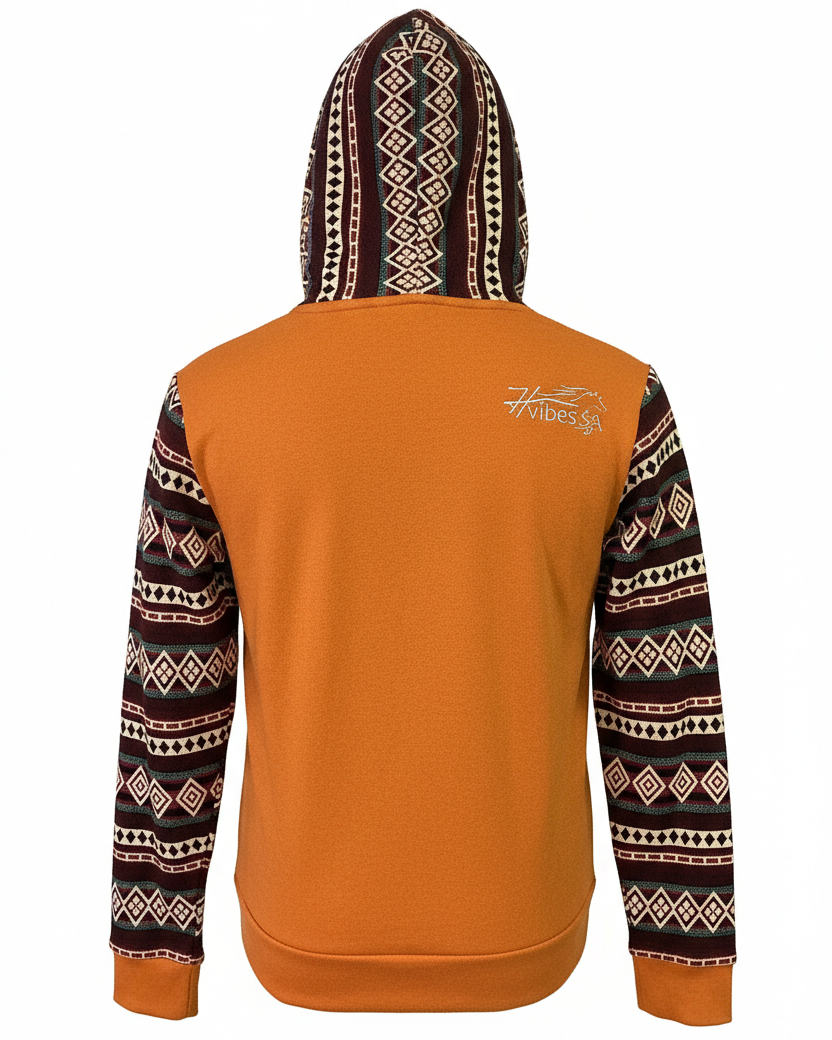 Hoodie West avec zip orange 9