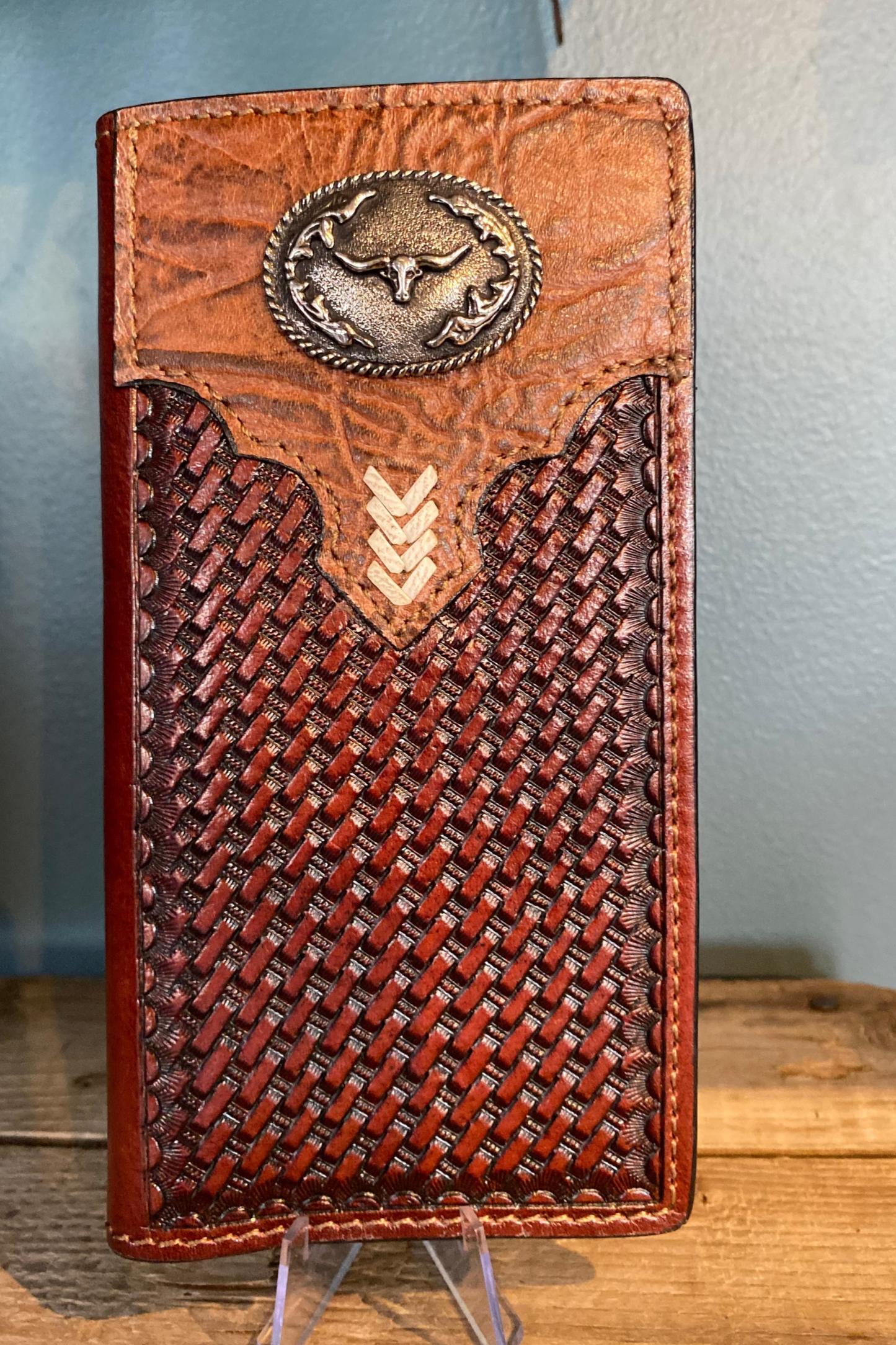 Red shoulder bag