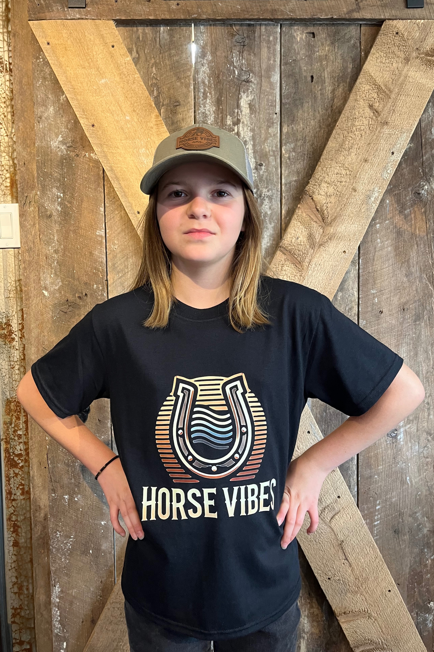 Black short-sleeved t-shirt (child)