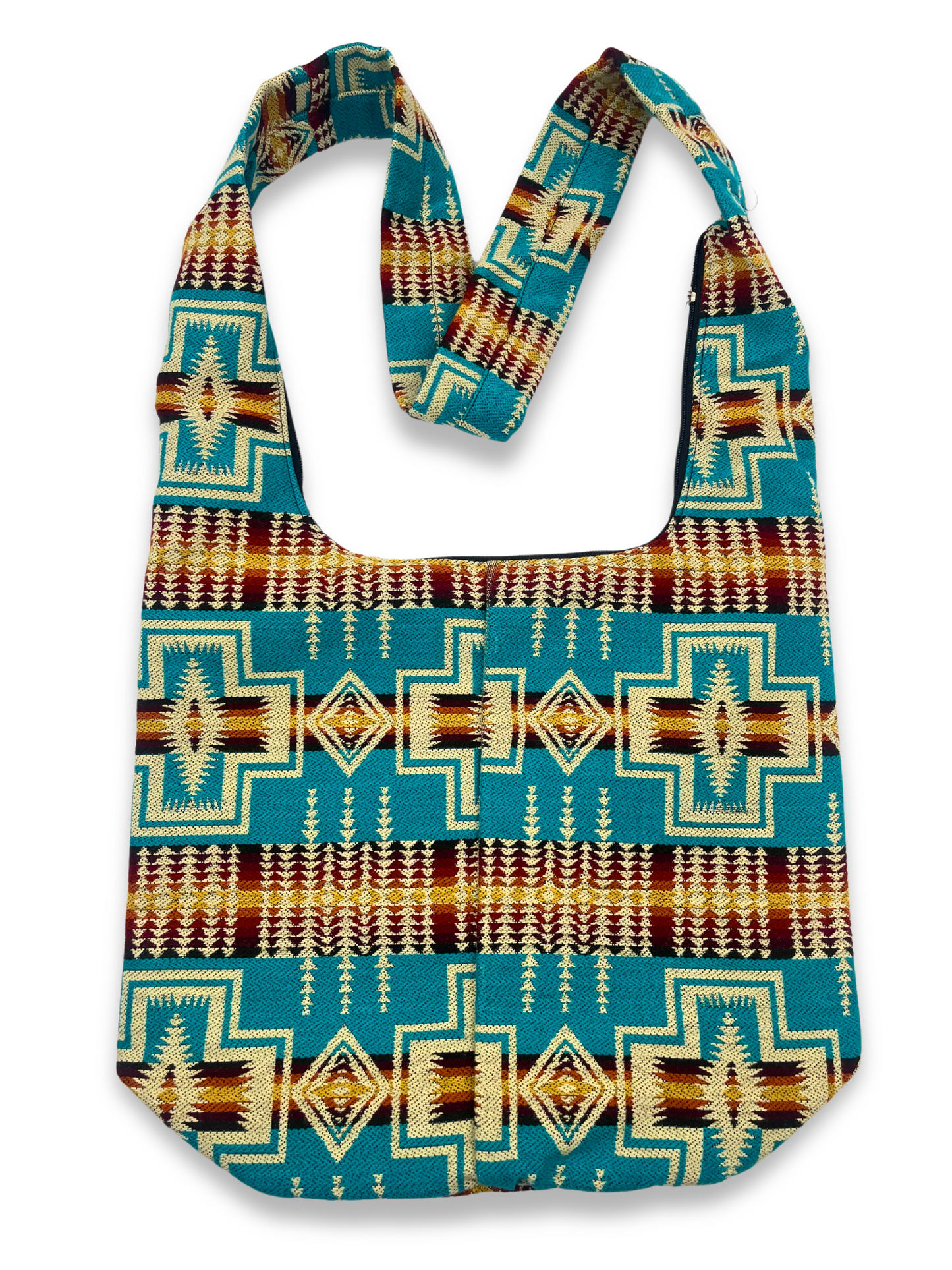 Sac bandoulière turquoise aztèque