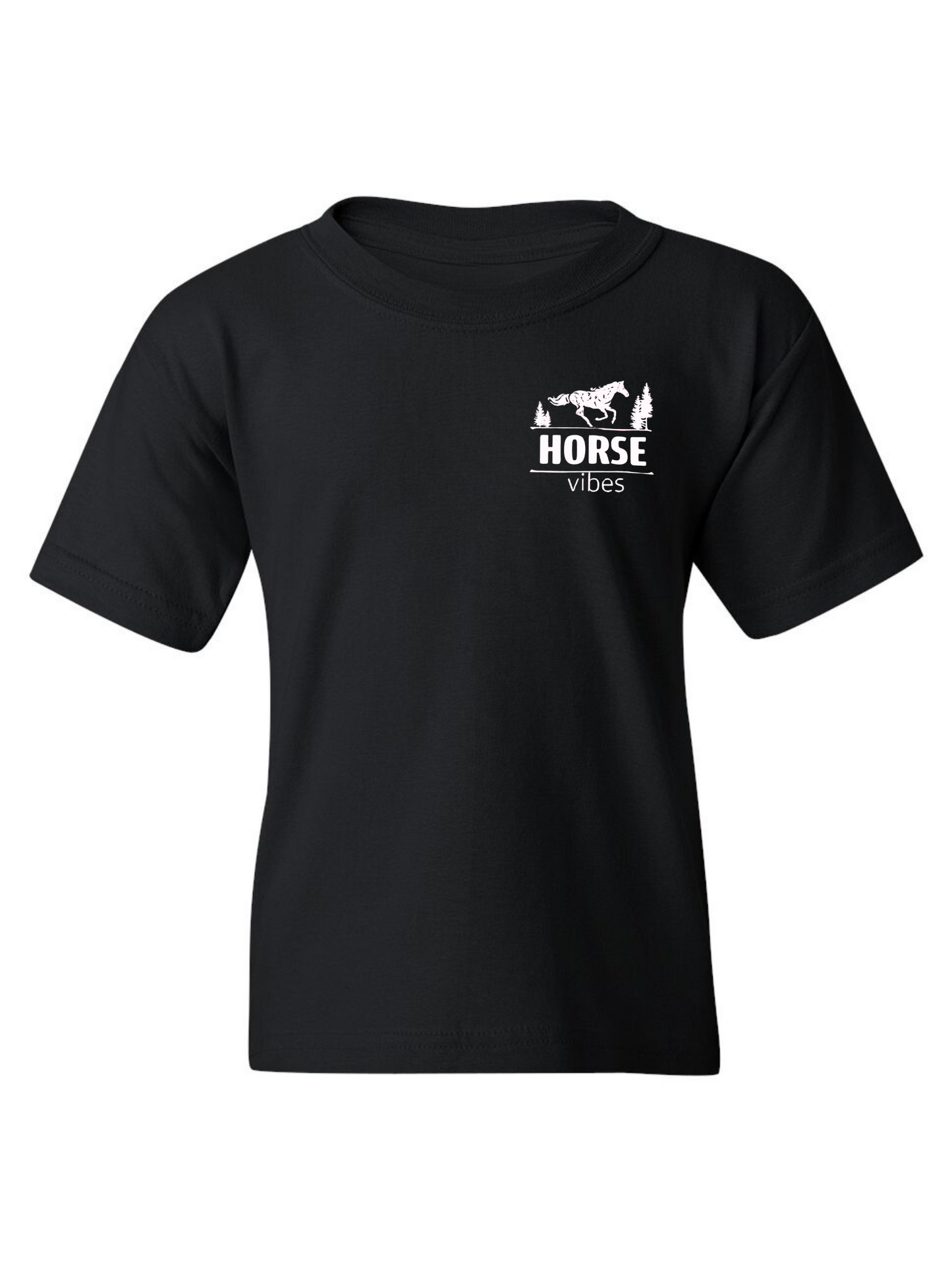 Black short-sleeved t-shirt (child)