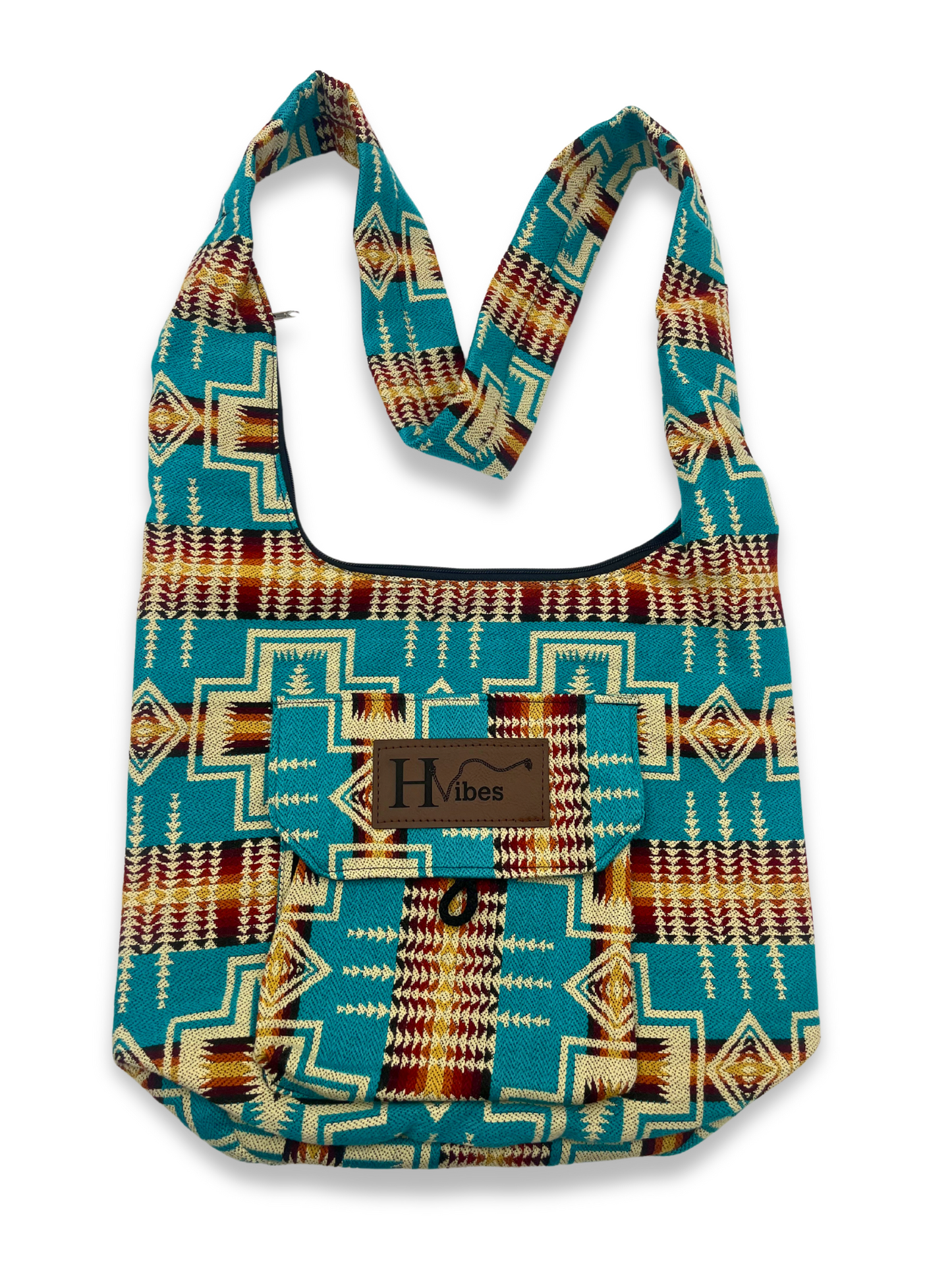 Sac bandoulière turquoise aztèque