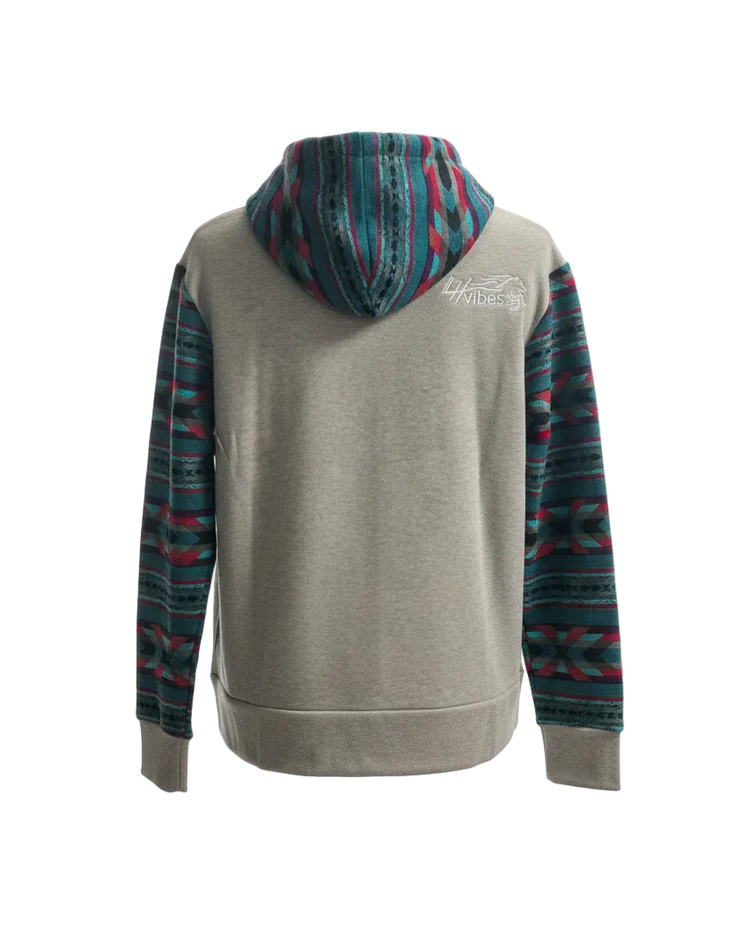 Hoodie West avec zip gris pâle 4