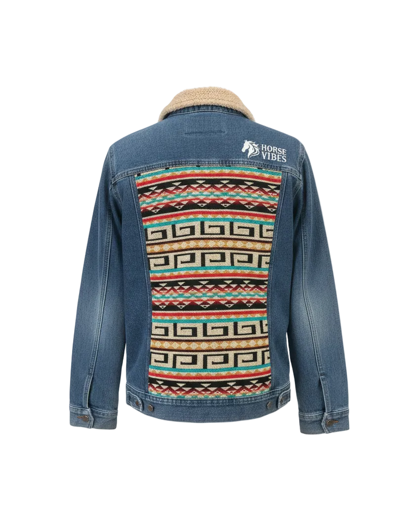 Manteau en jean unisexe 12