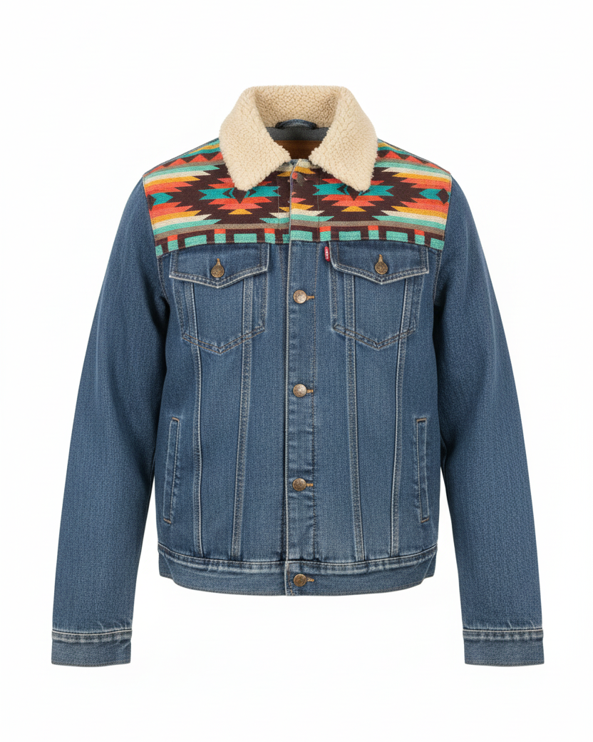Manteau en jean unisexe 27