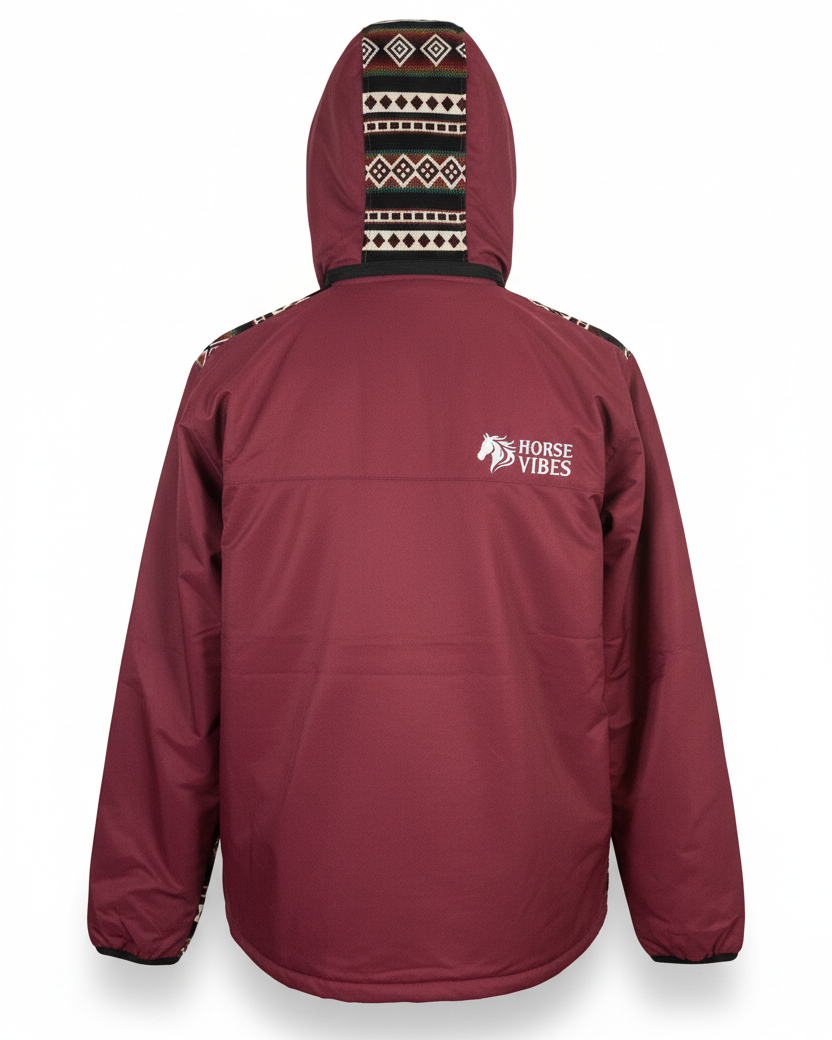 Manteau West unisexe bourgogne 3