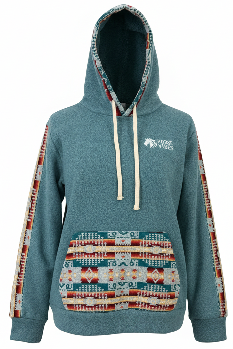 Polar West avec capuche bleu 2