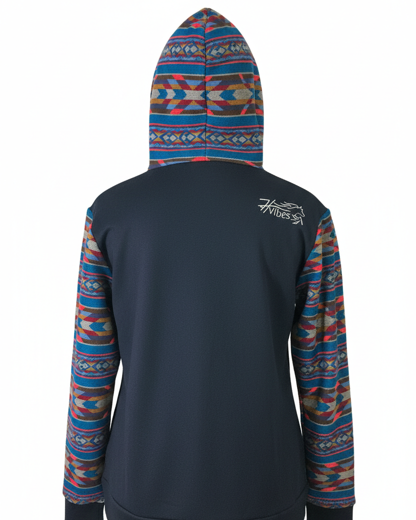 West cotton with white zip