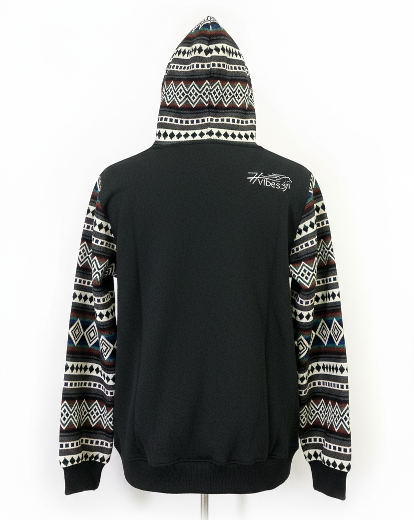 Hoodie West avec zip noir 13