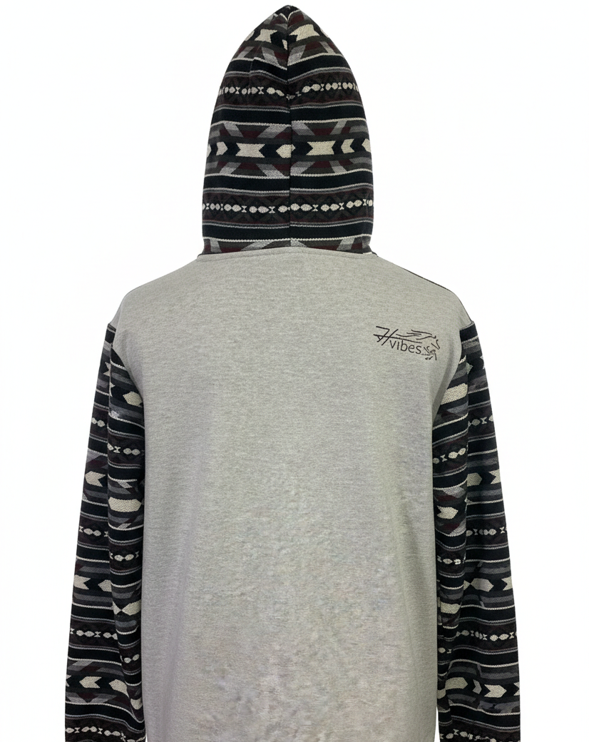 Hoodie West avec zip gris pâle 5