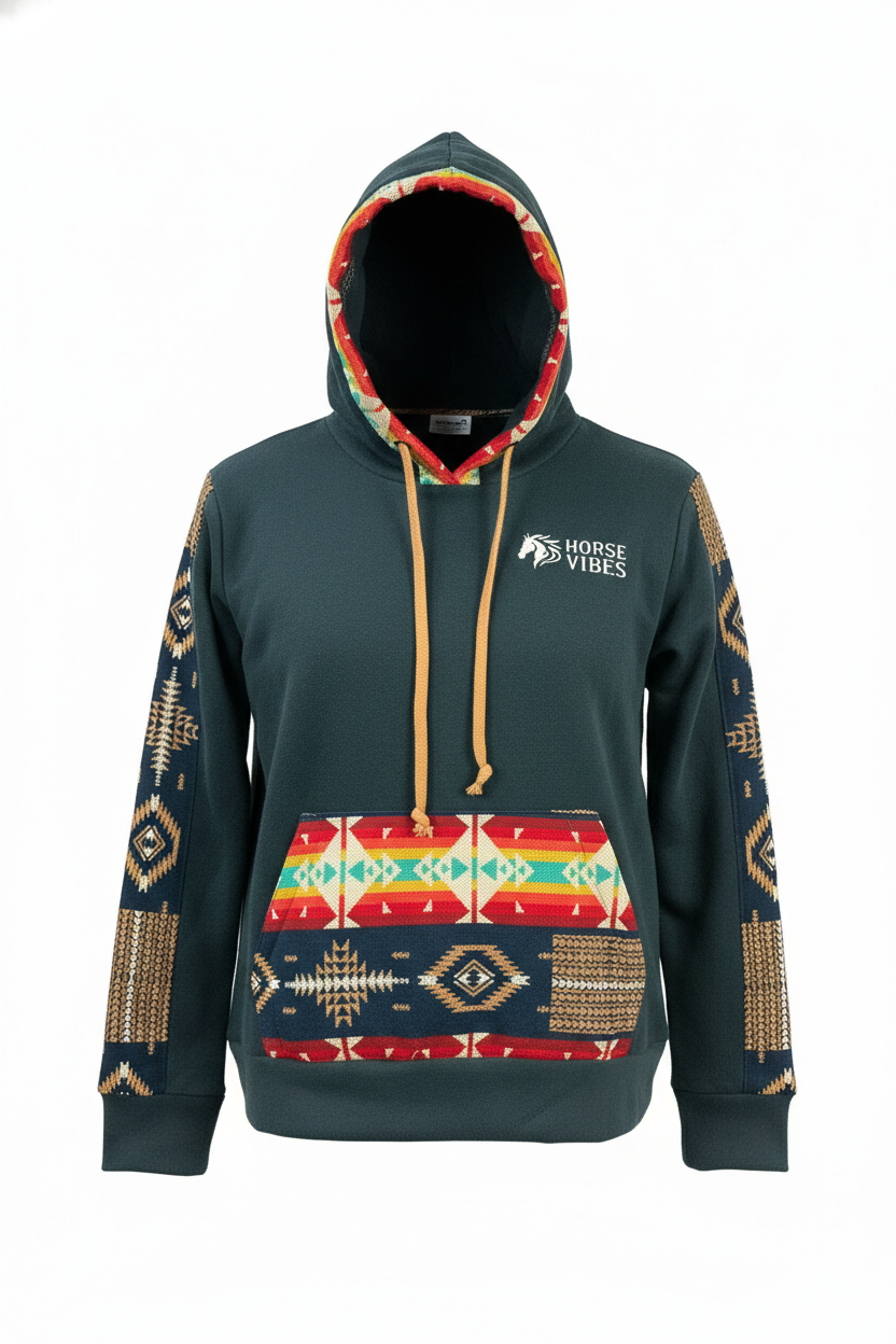 Polar West avec capuche bleu 3