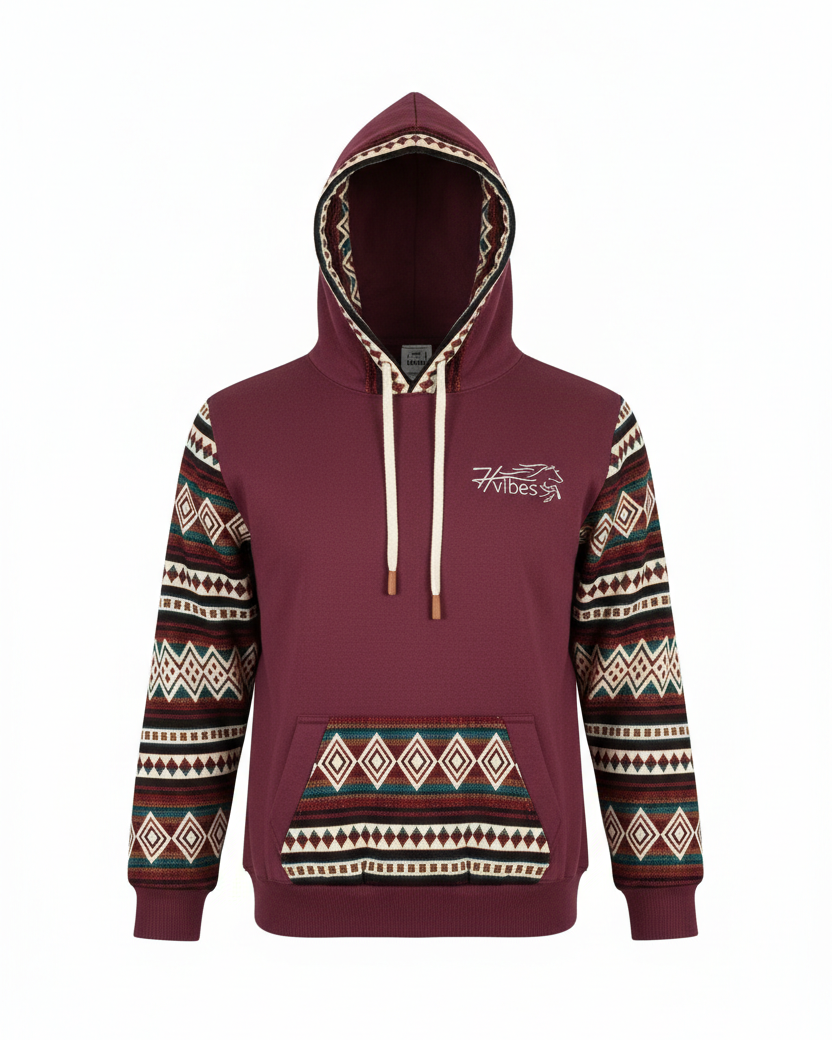 Hoodie West bourgogne 2