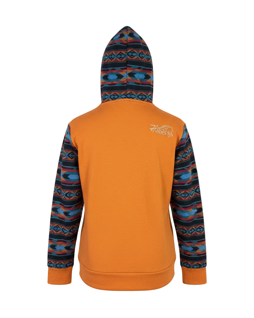 Hoodie West avec zip jaune 7
