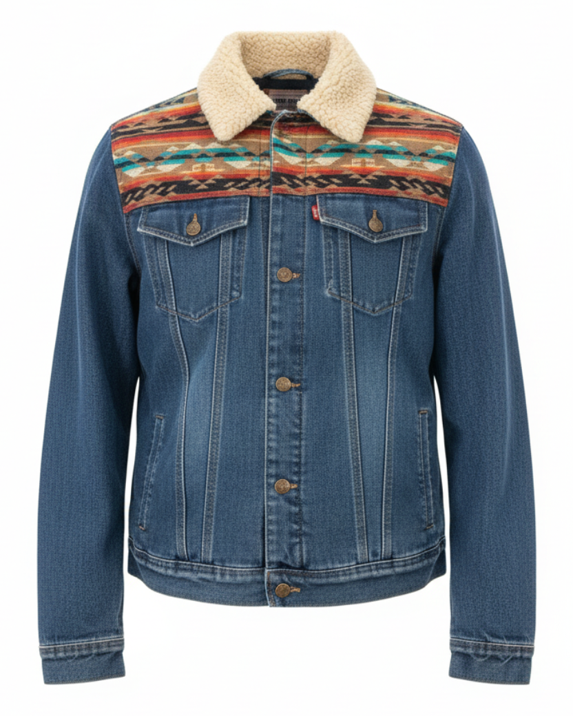 Manteau en jean unisexe 23