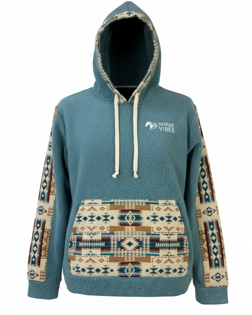 Polar West avec capuche bleu 5