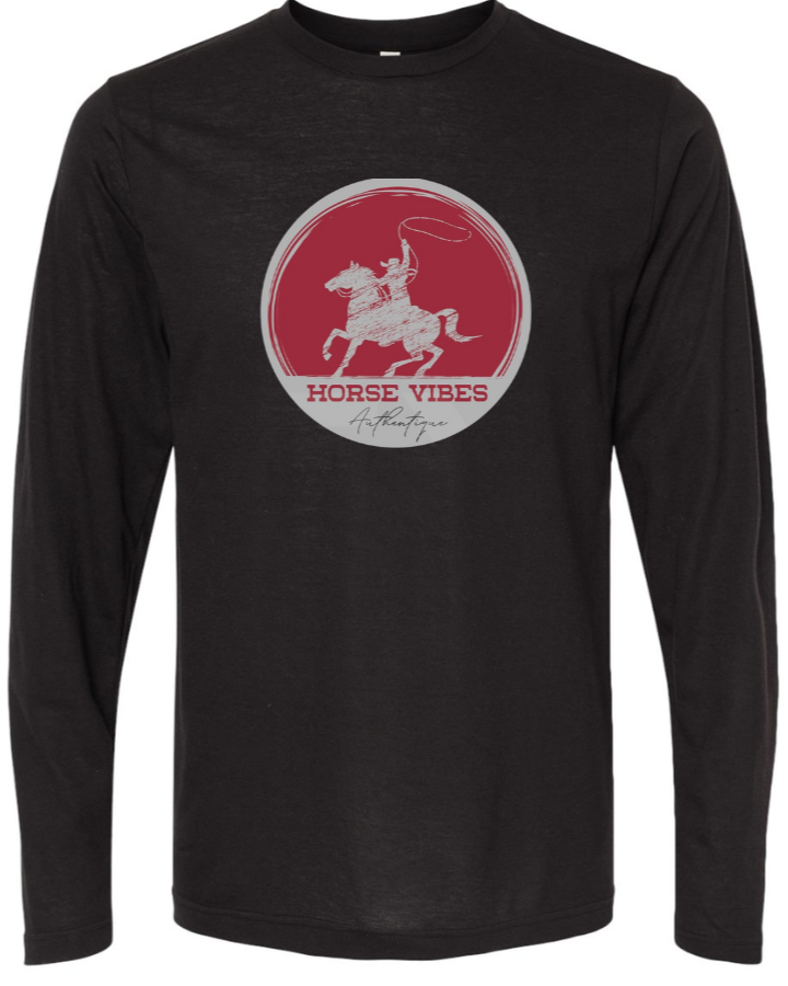 Chandail Authentique logo rouge léger à manches longues