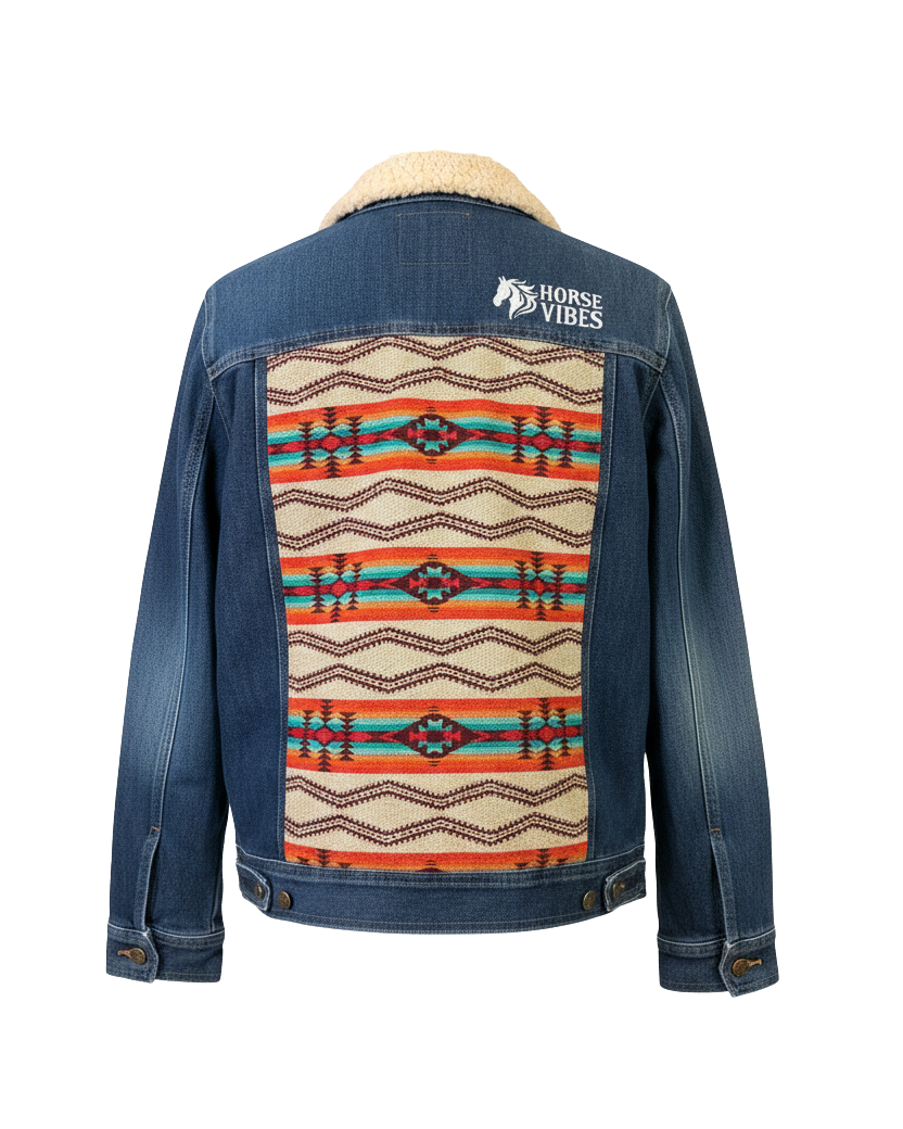 Manteau en jean unisexe 16