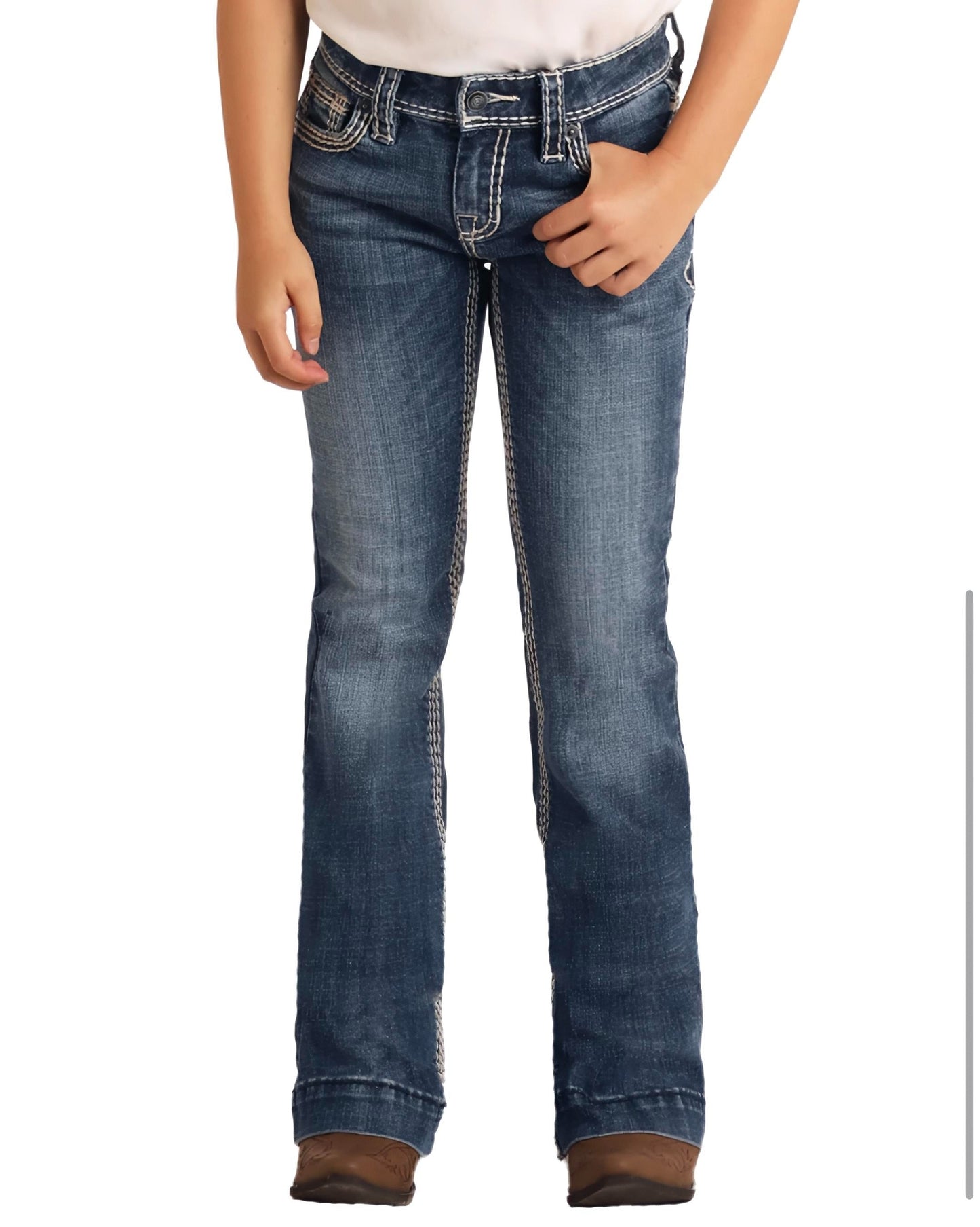 Jeans Rock&Roll Girls' Heavy Stitch Trouser