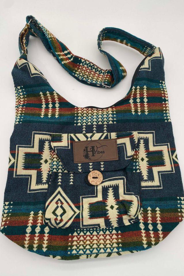 Aztec turquoise shoulder bag