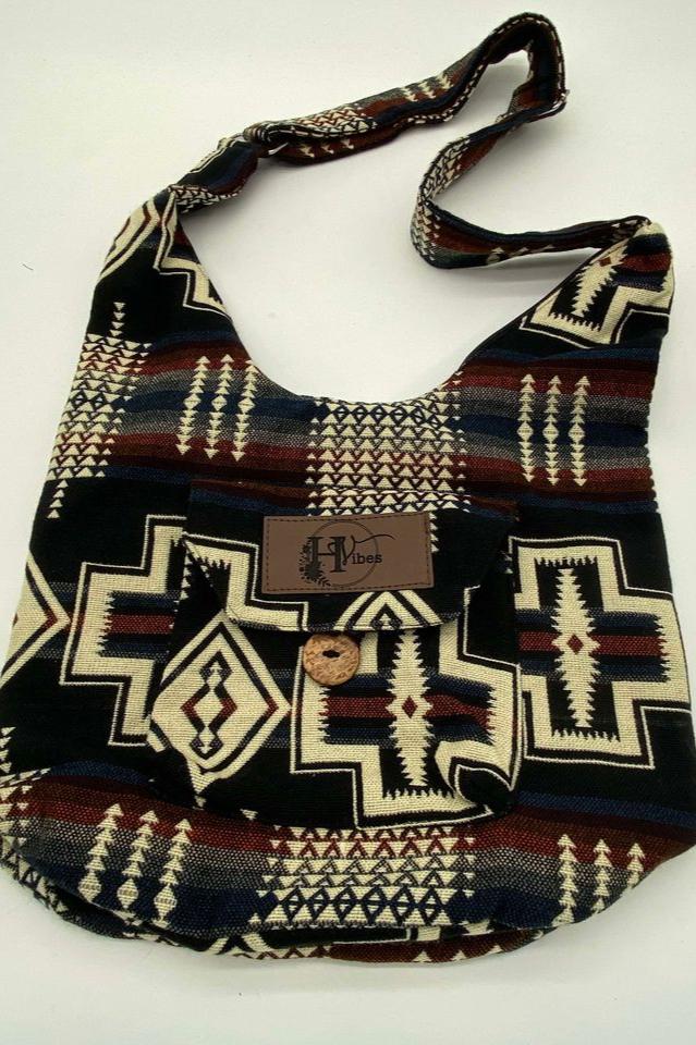Red shoulder bag