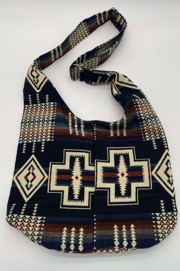 Red shoulder bag