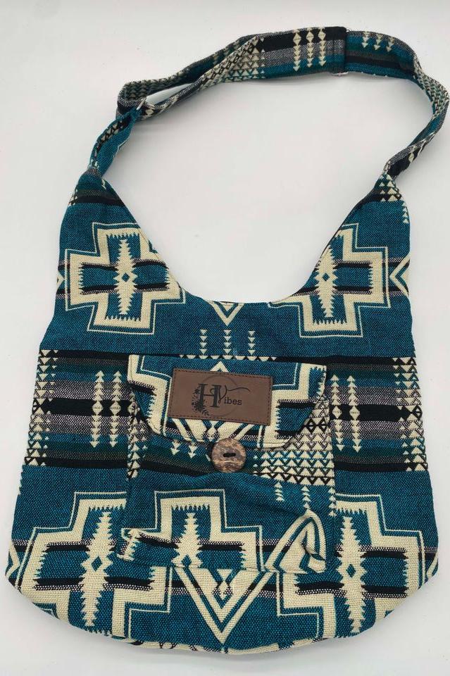 Sac bandoulière turquoise foncé