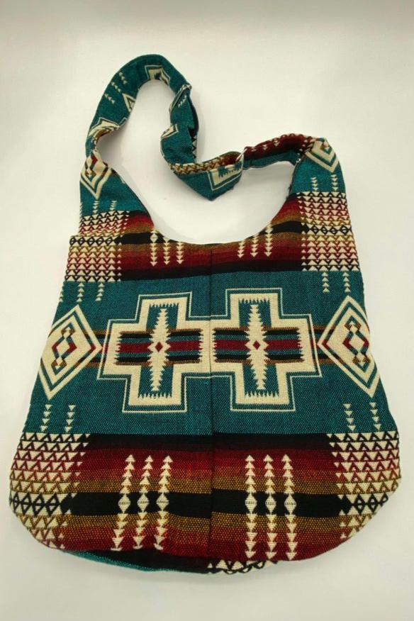 Aztec turquoise shoulder bag