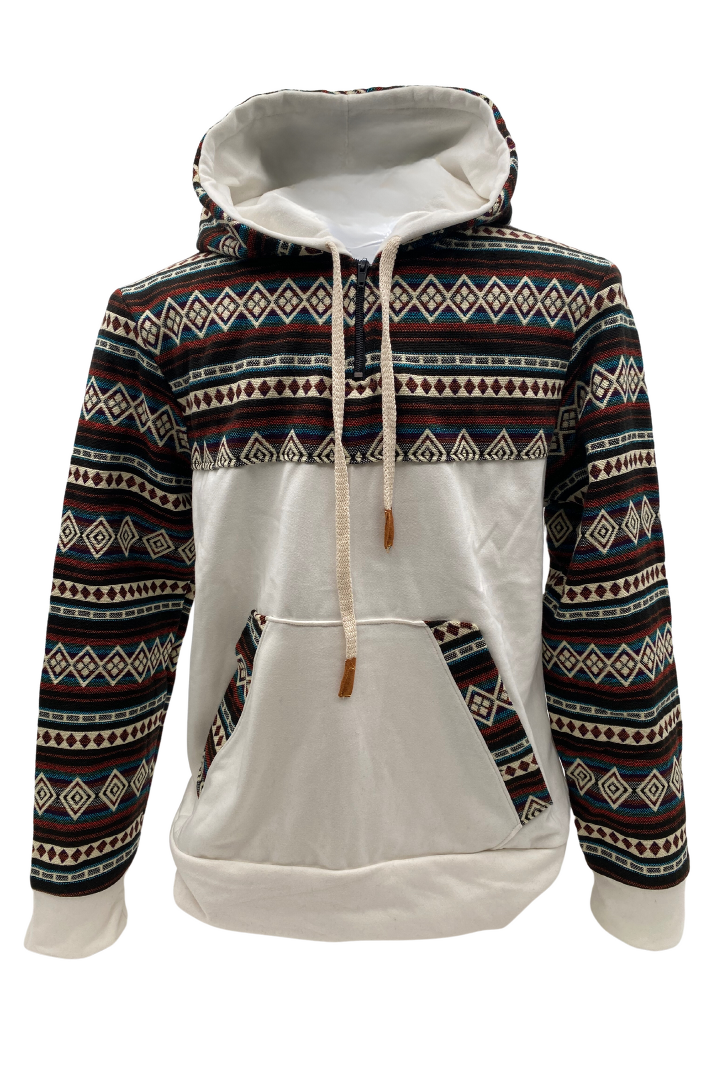 Coton West avec zip blanc