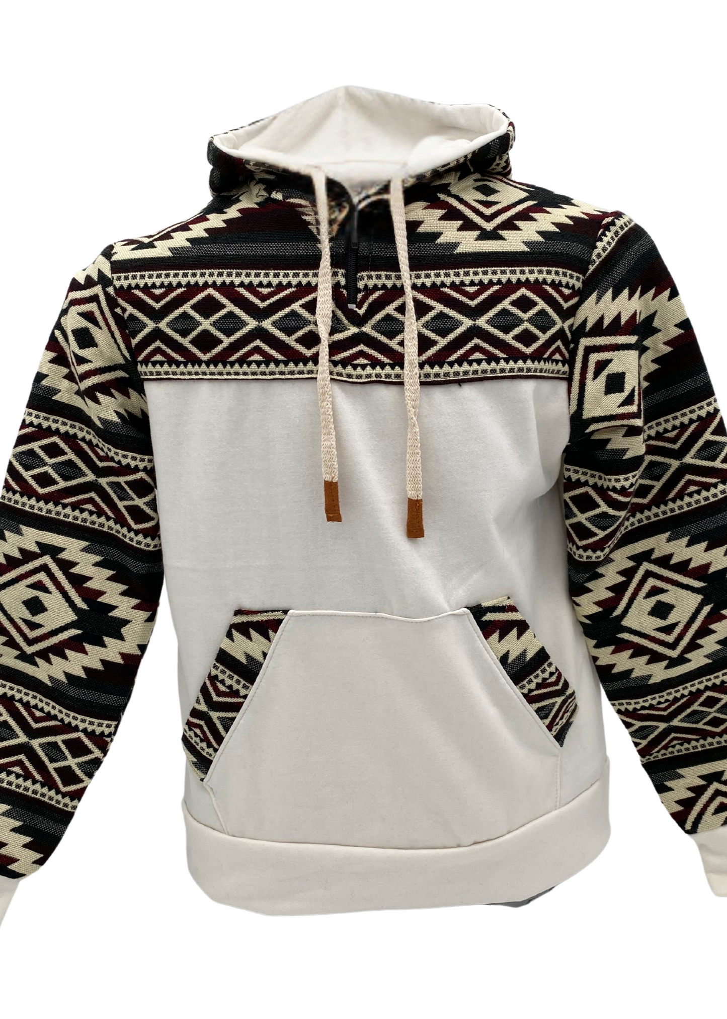 Coton West avec zip blanc