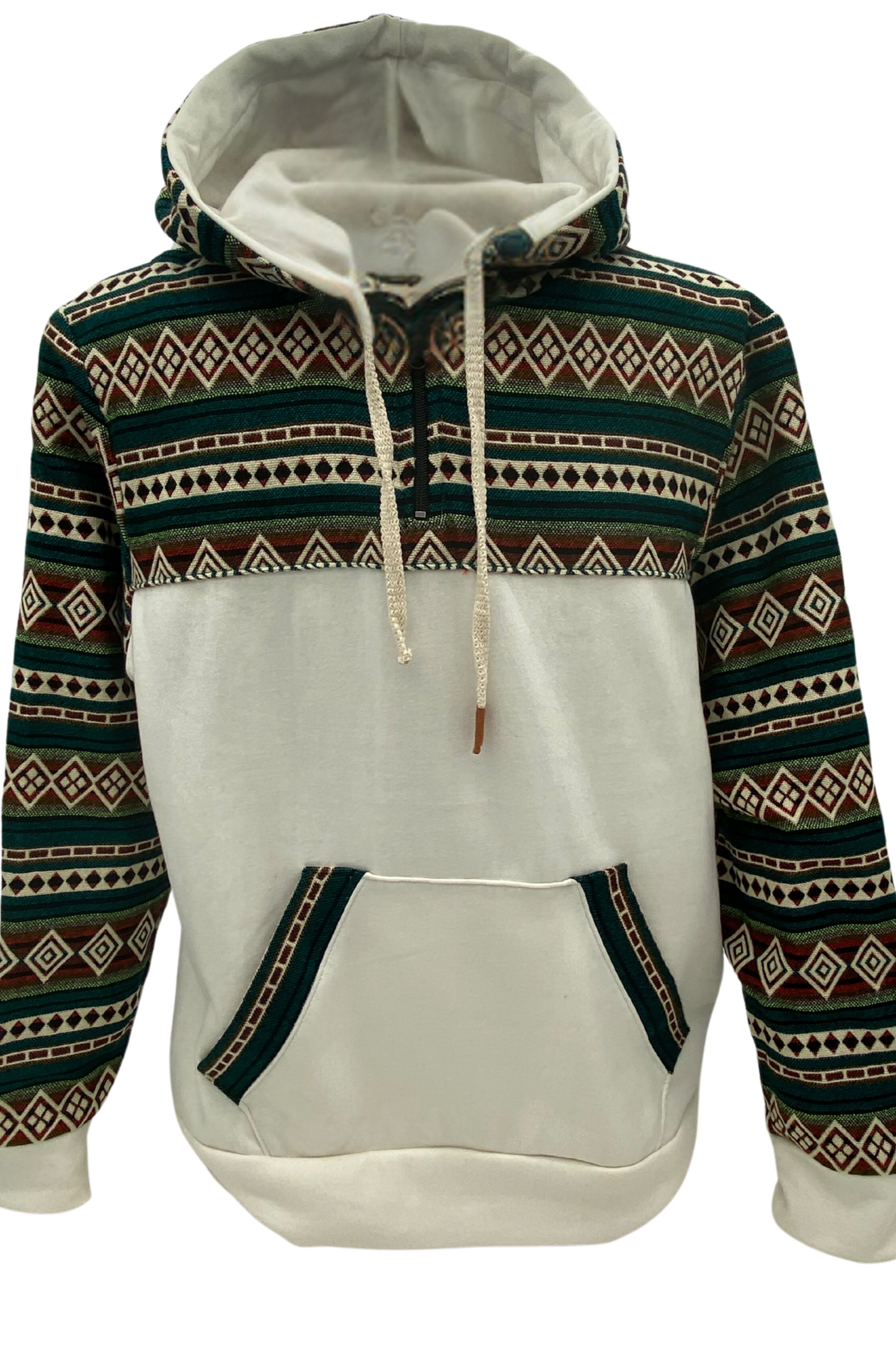 West cotton with white zip