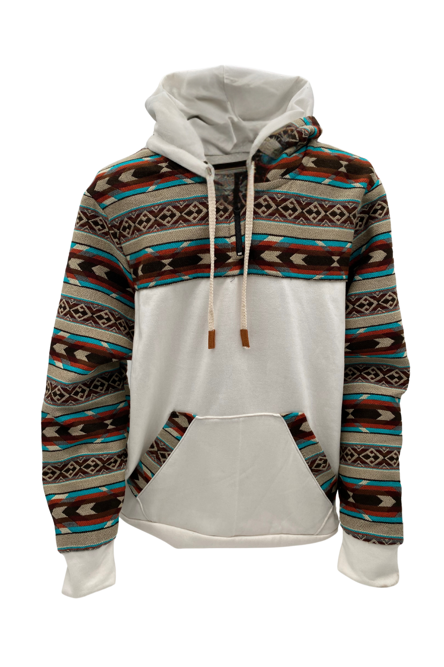 Coton West avec zip blanc