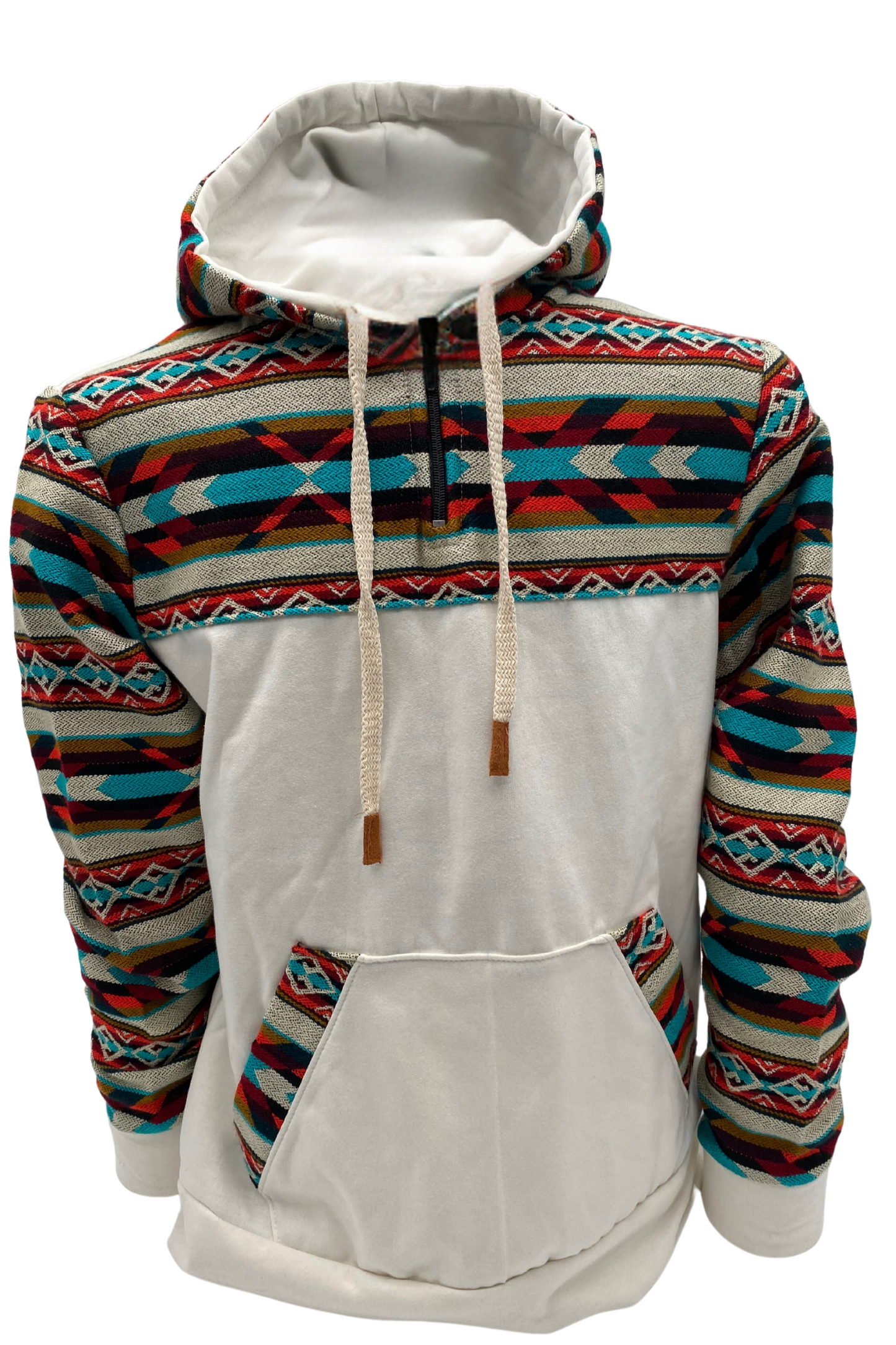 Coton West avec zip blanc