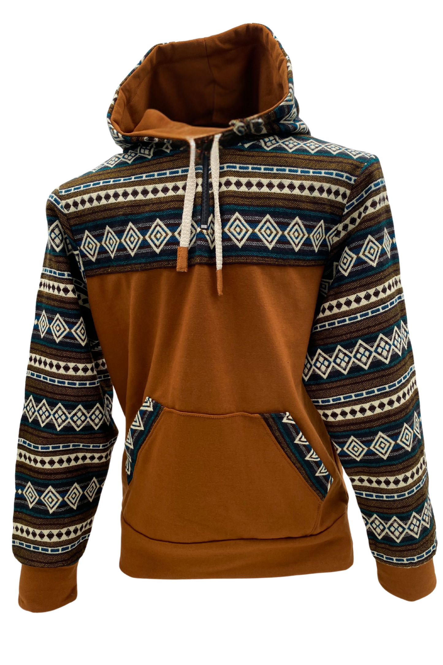 Coton West avec zip brun