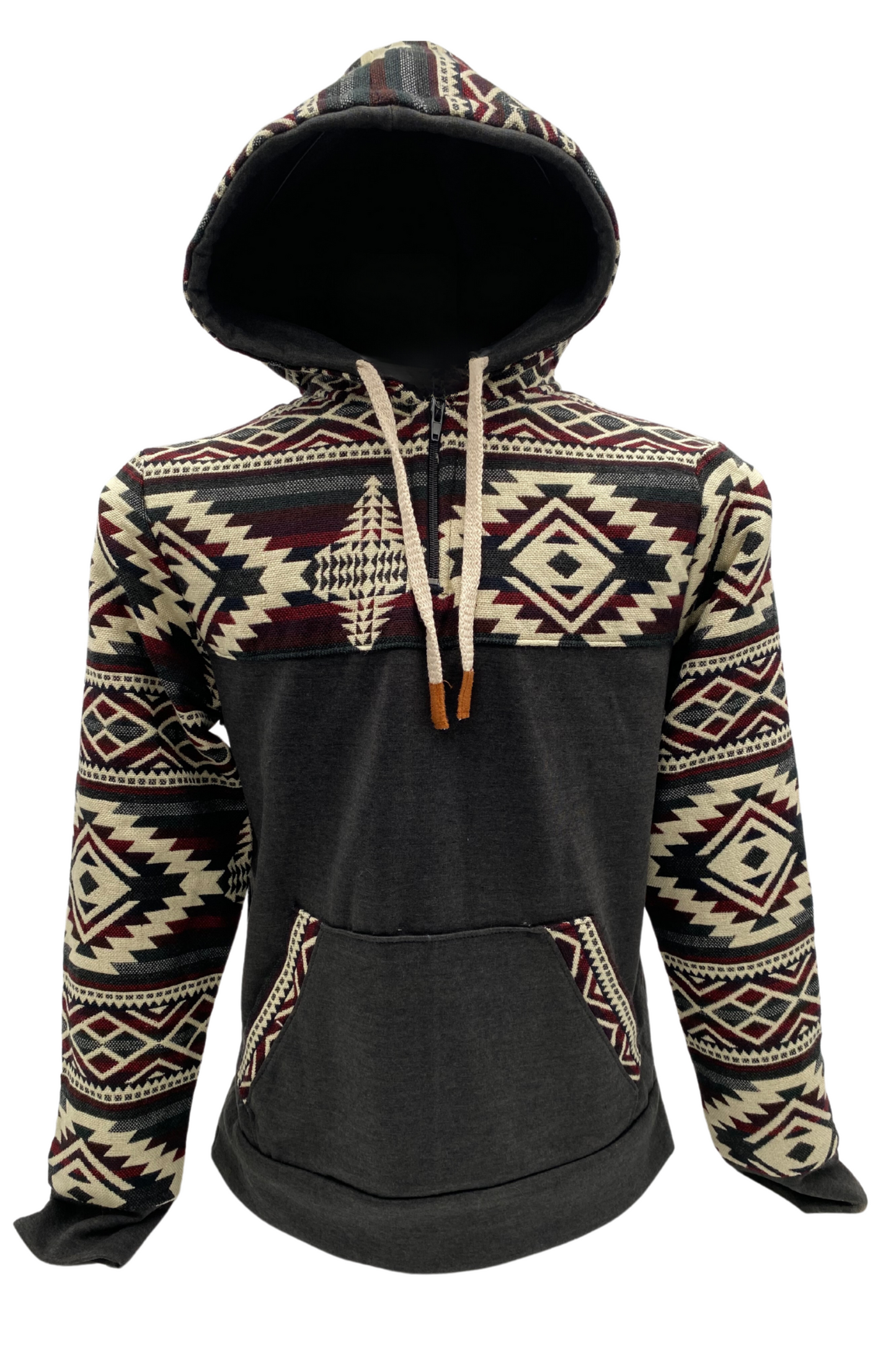 Coton West avec zip gris foncé