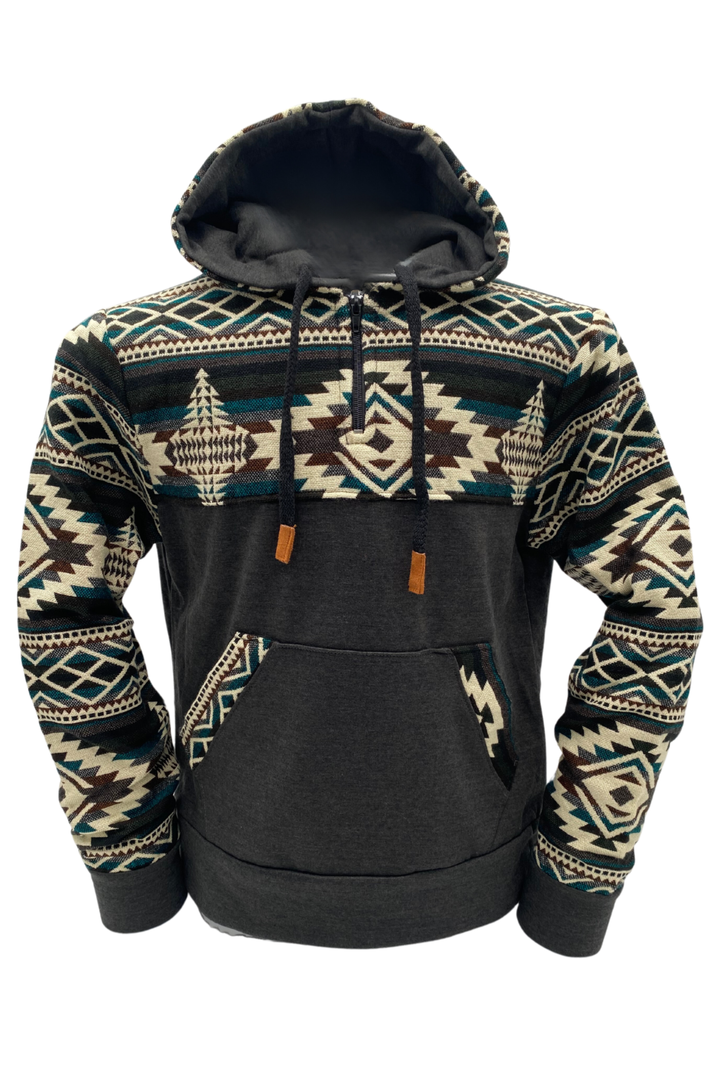 Coton West avec zip gris foncé