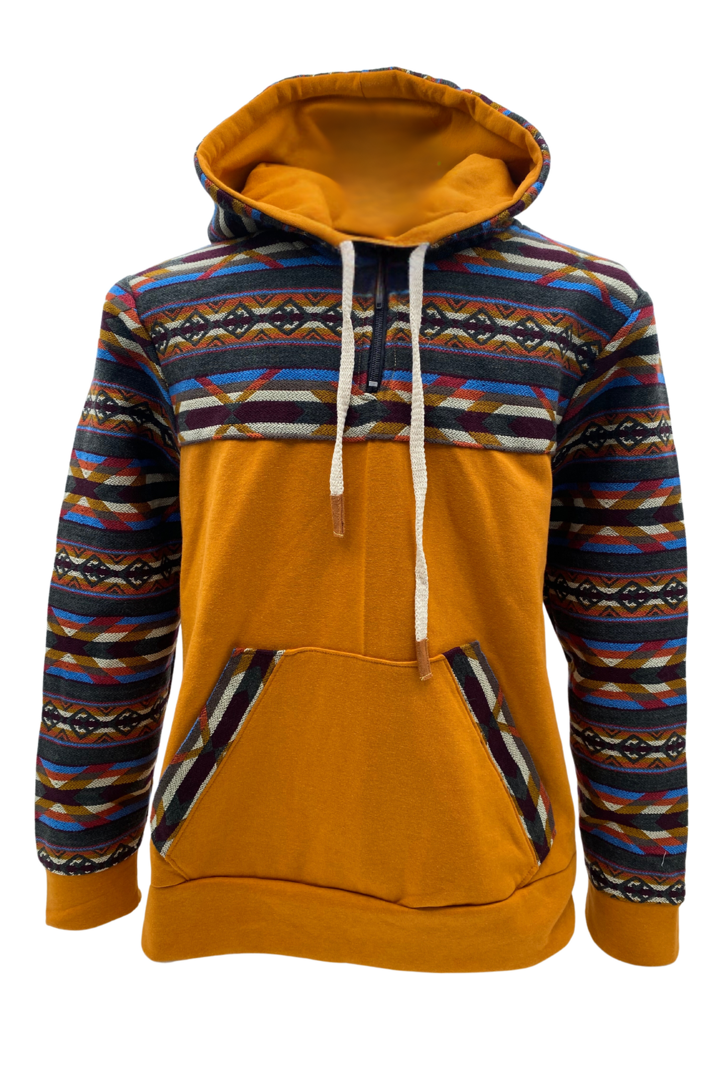 Coton West avec zip orange