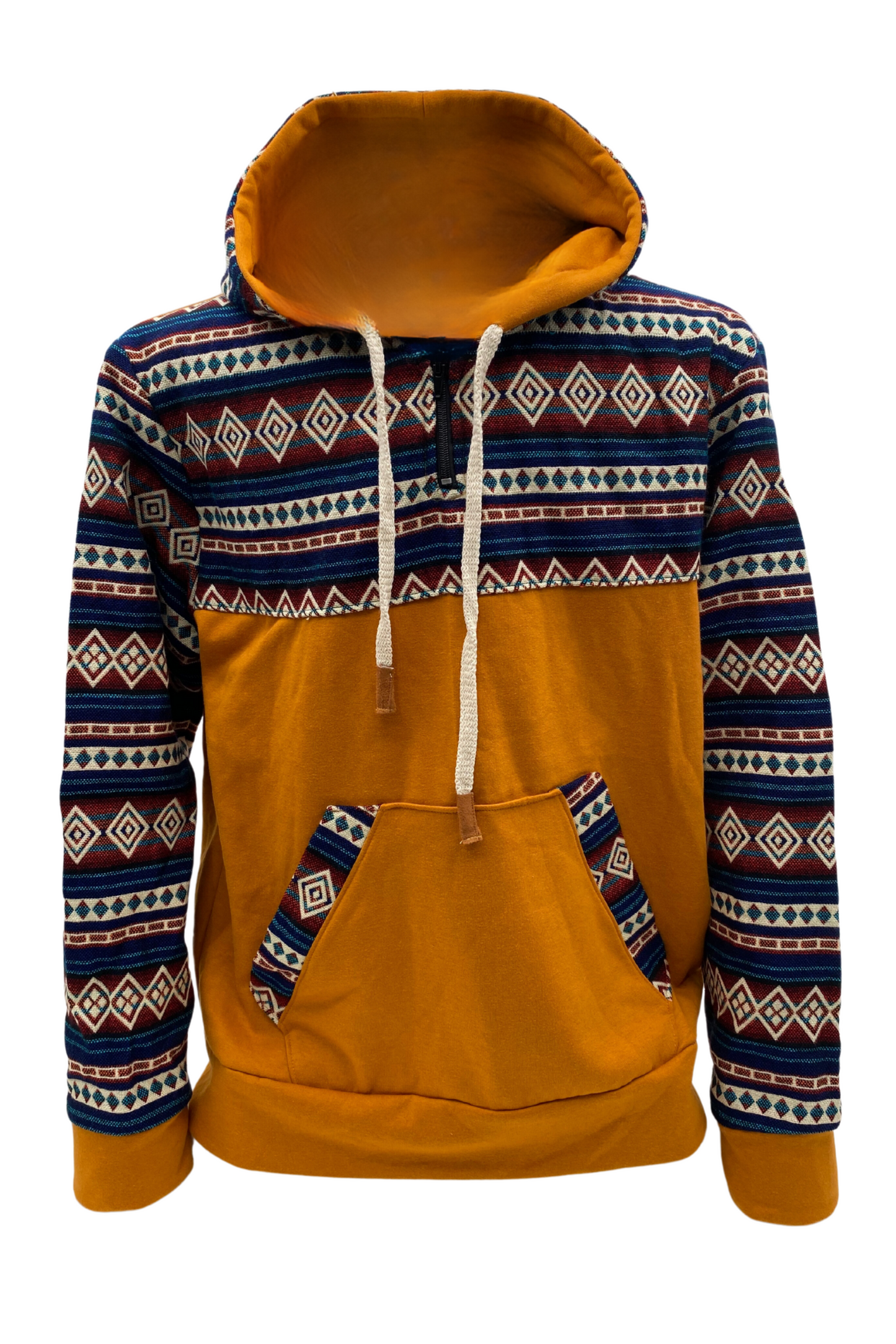 West cotton with orange zip