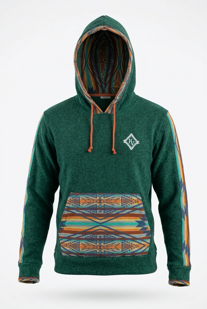 Polar avec capuche Vert 7