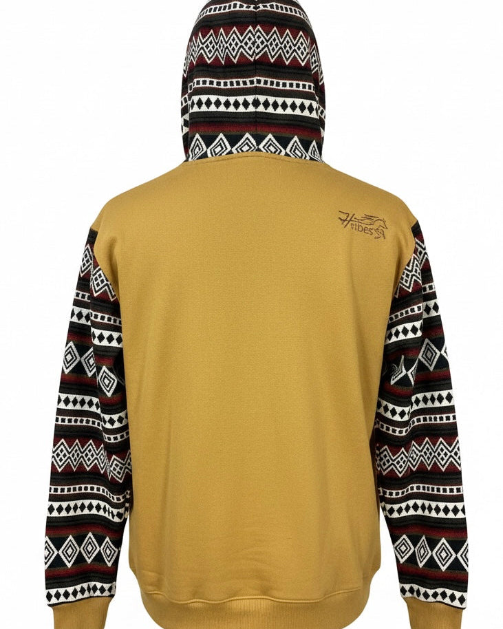 Hoodie West avec zip jaune 6