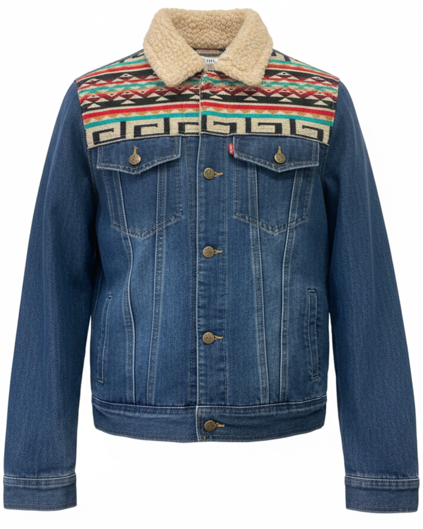Manteau en jean unisexe 26