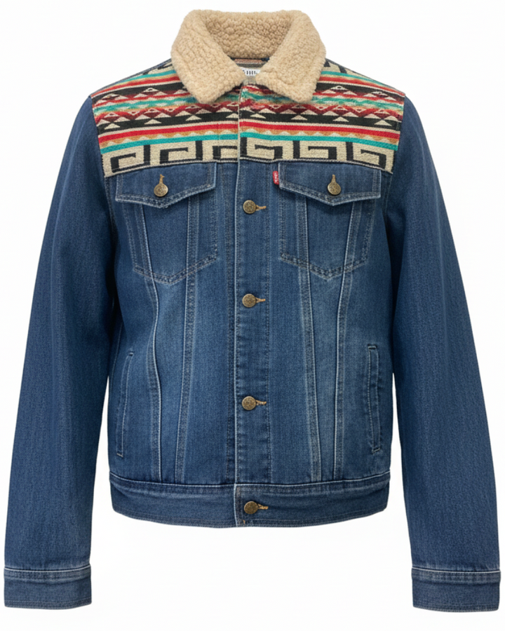 Manteau en jean unisexe 26