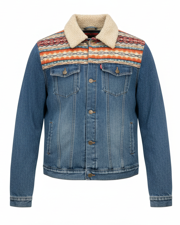 Manteau en jean unisexe 34