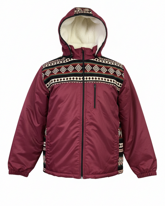 West unisex burgundy coat 4