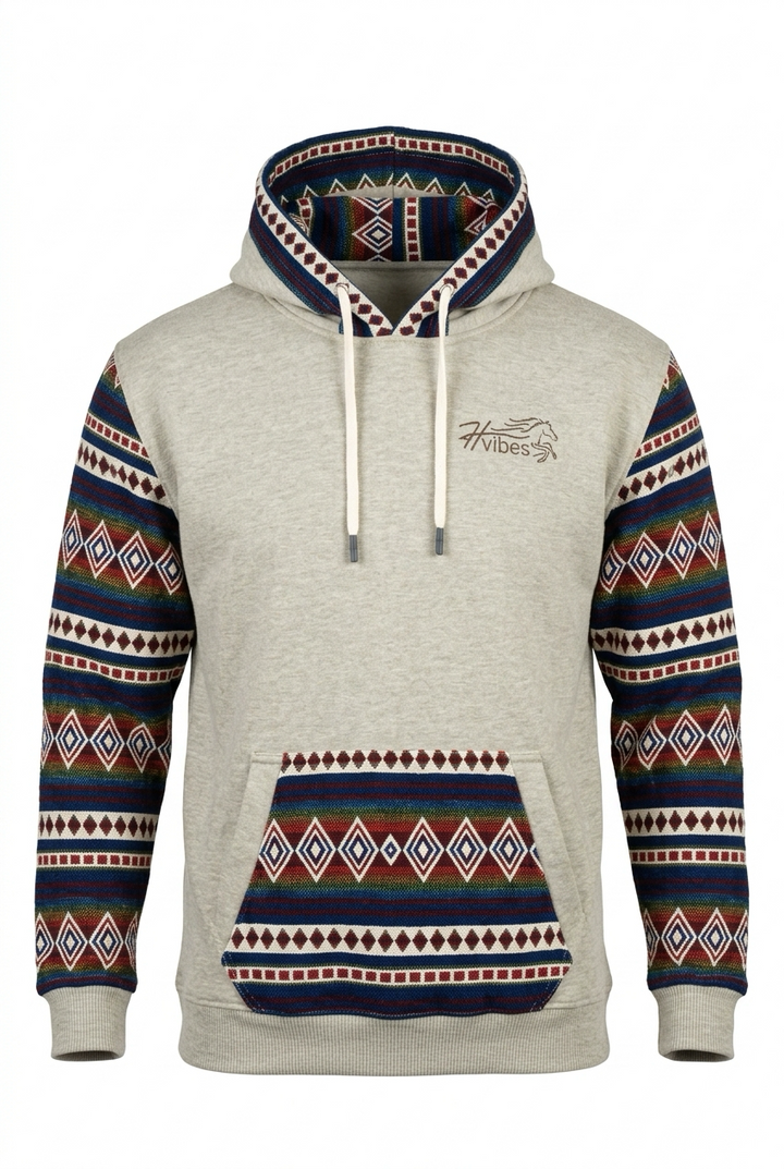 Hoodie West gris pâle 1