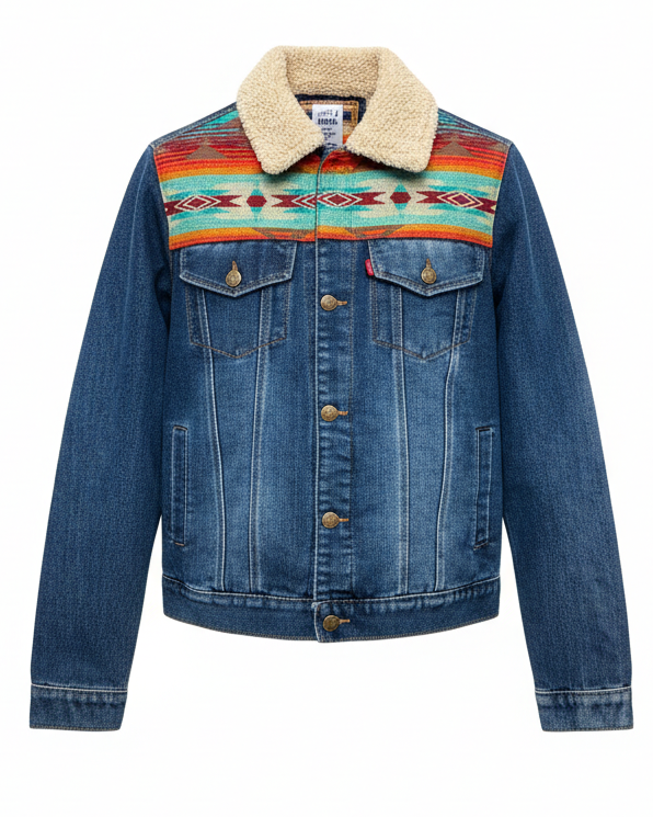 Manteau en jean unisexe 30