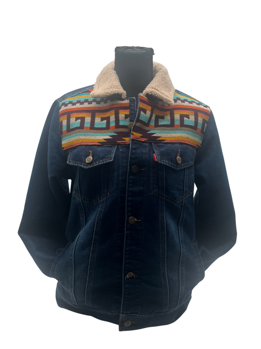 Manteau jeans unisexe 7